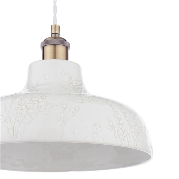 (image for) Laura Ashley Rufus Pendant Antique Brass